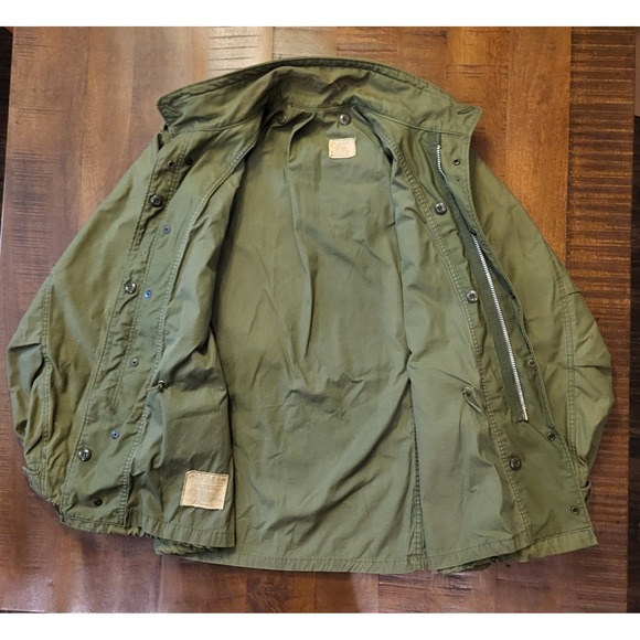 1970 Field Cold Weather Military Coat With Hood Men's Size Small Regular - Picture 3 of 9